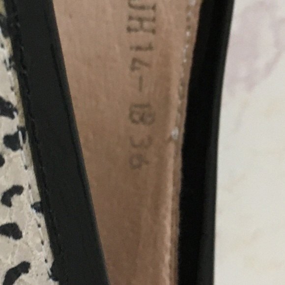 Casso Vito Snakeskin Mirrored Heel Pointy Flats 36 - Picture 6 of 12